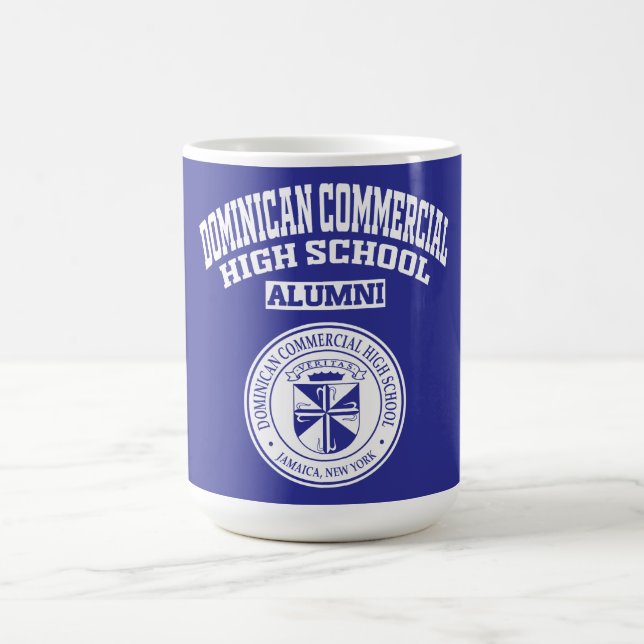 Dominican Commercial HS-älumnemugg från NY Kaffemugg (Center)