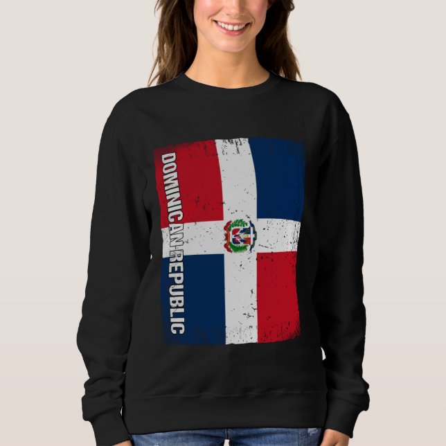 Dominican Flag Dominican Republic T Shirt (Framsida)