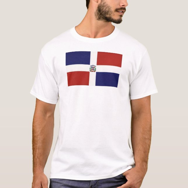 DOMINICAN+FLAGGA T SHIRT (Framsida)