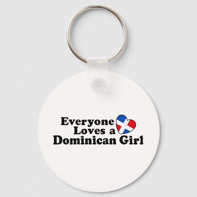 Dominican Girl Nyckelring (Framsida)