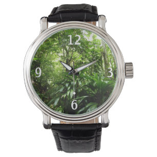 Dominican Rain Forest I Tropical Grönt Nature Armbandsur