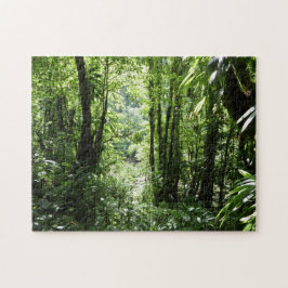 Dominican Rain Forest II Tropical Grönt Pussel
