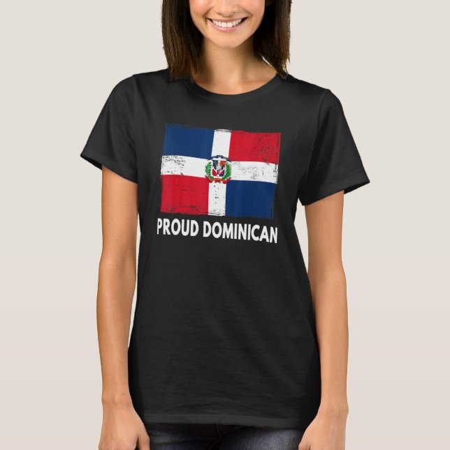 Dominican Republic Flag For Men & Dominican Outfit T Shirt (Framsida)