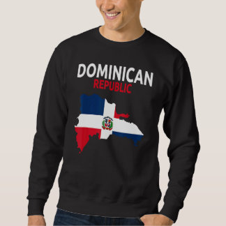 Dominican Republic Flag Idea For Men & Dominican F Lång Ärmad Tröja