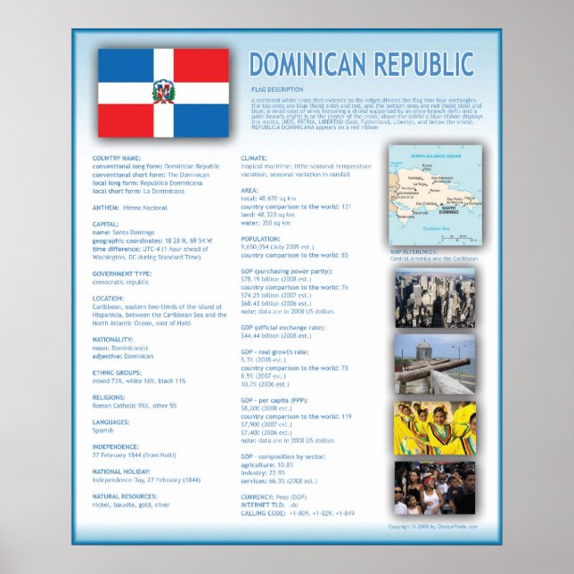Dominican Republic Poster (Framsidan)