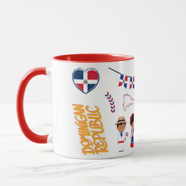 Dominican Republic Travel Mug – Island Paradise A Mugg (Vänster)