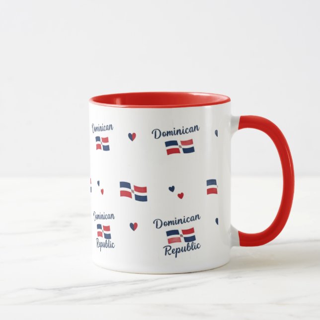 -Dominican Roots Pattern Mug | Caribbean Flag Mugg (Höger)