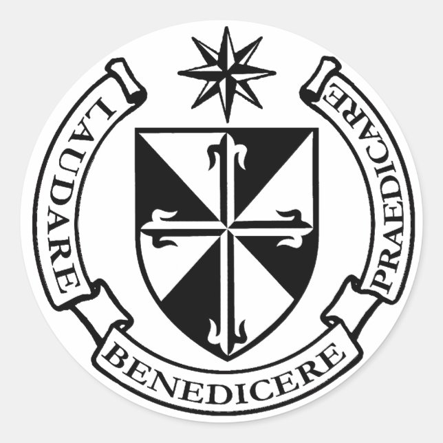 Dominican Stickers Runt Klistermärke (Framsida)