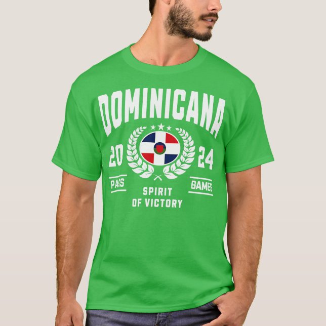 Dominicana 2024 Sports Älskare T Shirt (Framsida)