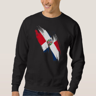 Dominicana Flagga Dominikanska republiken Pride Lång Ärmad Tröja