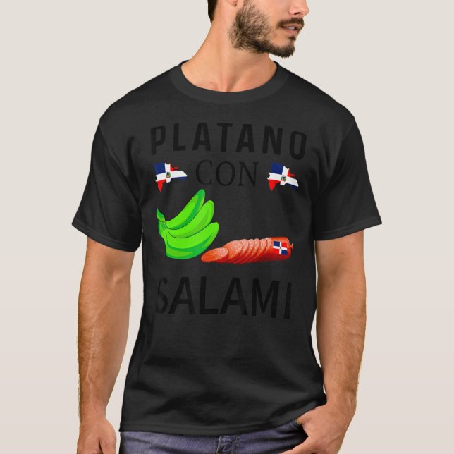 Dominicana Flagga RD Dominikanska republiken Food  T Shirt (Framsida)