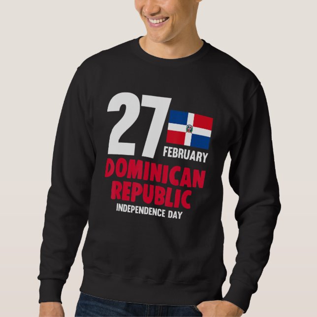 Dominicana Pride Independence day Dominikanska rep Lång Ärmad Tröja (Framsida)