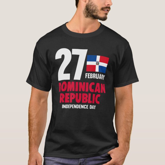 Dominicana Pride Independence day Dominikanska rep T Shirt (Framsida)