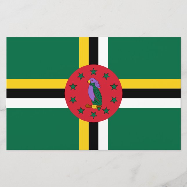 Dominicas flagga brevpapper (Framsida)