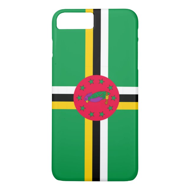 Dominicas flagga Case-Mate iPhone skal (Baksida)