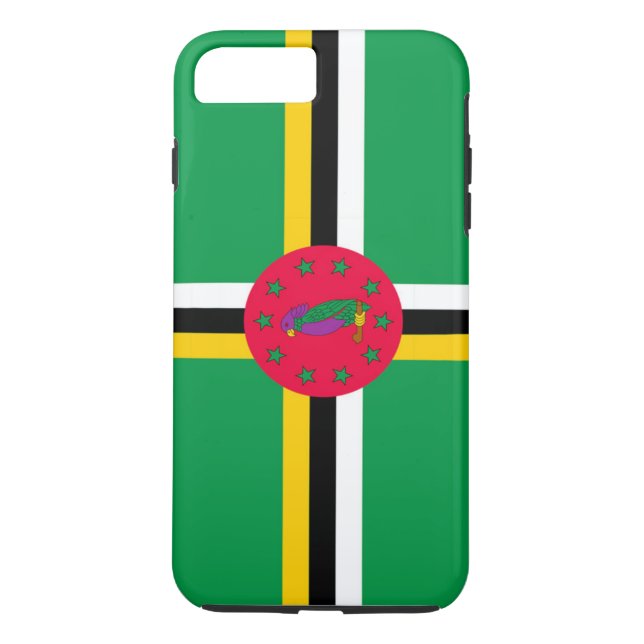 Dominicas flagga Case-Mate iPhone skal (Baksida)
