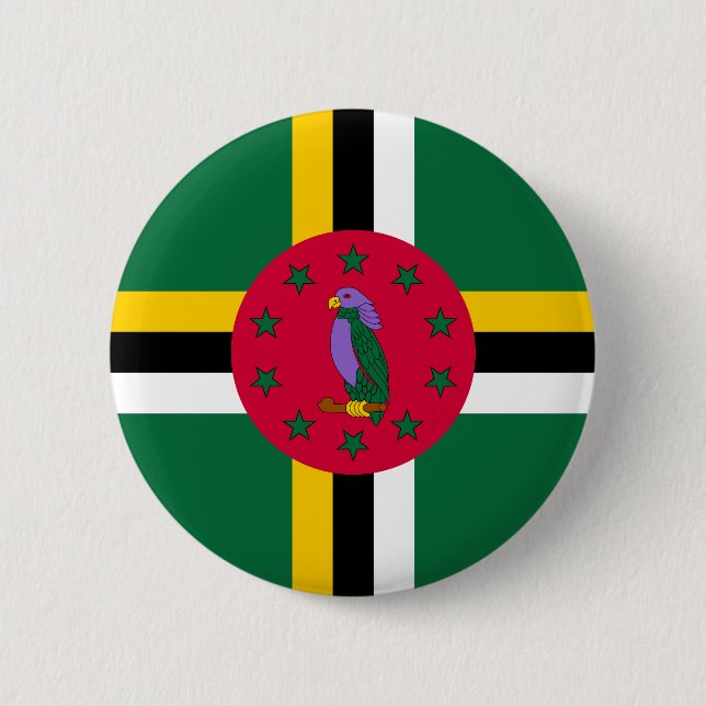 Dominicas flagga knapp (Framsida)