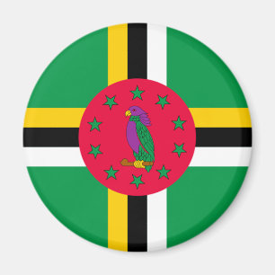 Dominicas flagga magnet
