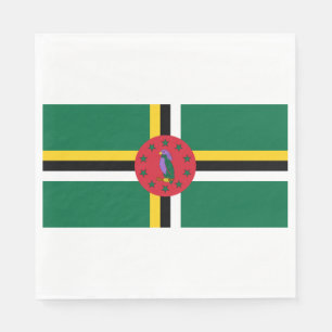 Dominicas flagga pappersservett
