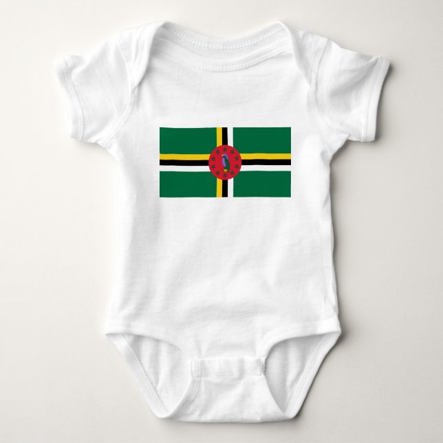Dominicas flagga t shirt (Framsida)