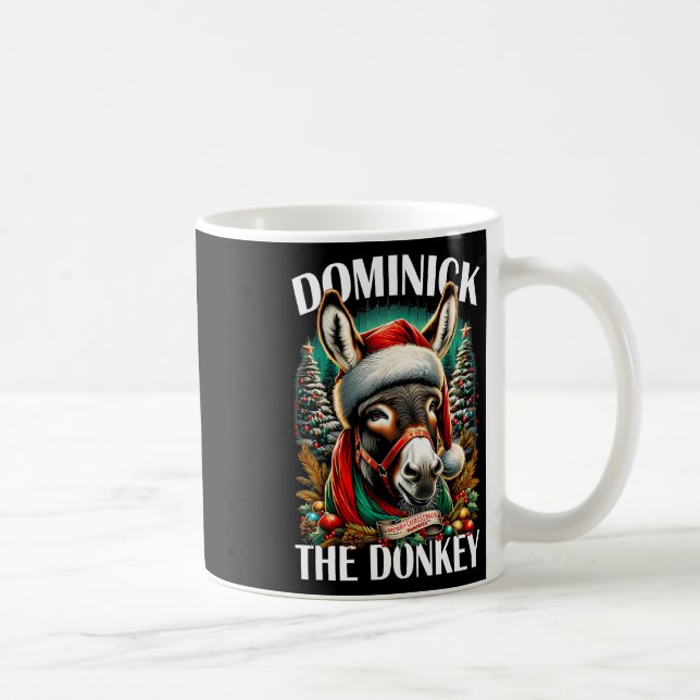 Dominick, Donkey, nuny jul, italienskt Kristus Kaffemugg (Höger)