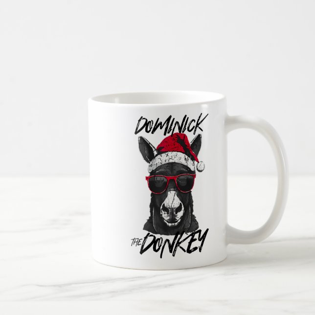 Dominick, Donkey, nuny jul, italienskt Kristus Kaffemugg (Höger)