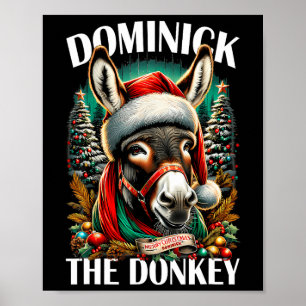 Dominick, Donkey, nuny jul, italienskt Kristus Poster