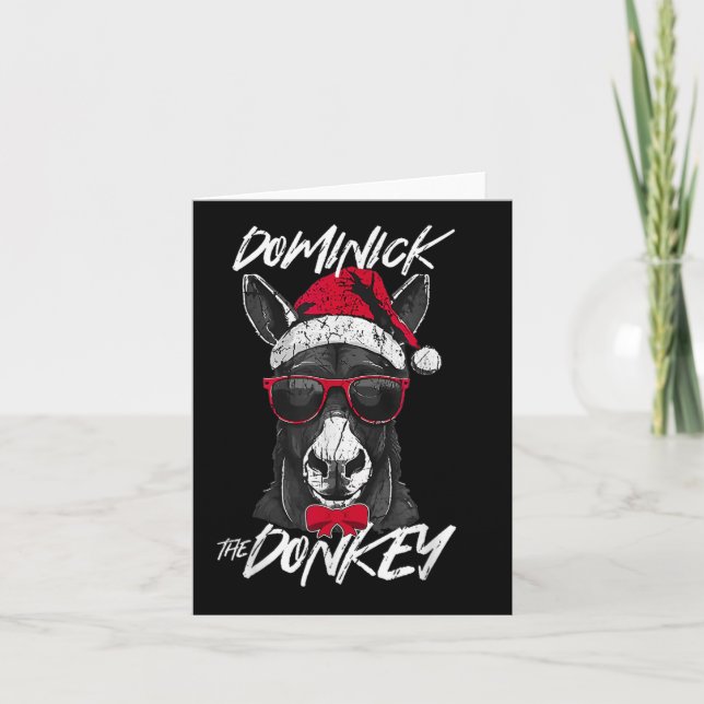 Dominick the Donkey Julfonny Kort (Framsida)