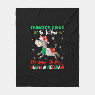 Dominick the jul Donkey-Italy Donkey Fleecefilt