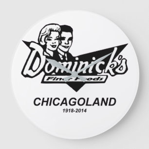 Dominicks Finer Mat, Chicago och Suburbs, IL Stor Klocka