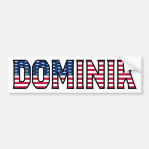 Dominik Namn Vorname USA Aufkleber Sticker Auto Bildekal