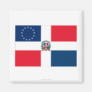 Dominikan-Amerikan flagga Magnet