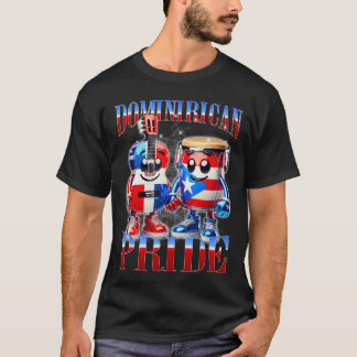 Dominikansk puertoricansk stolthet musik enhet fla t shirt