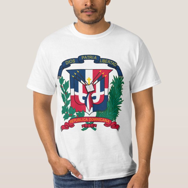 dominikansk repemblem t-shirt (Framsida)