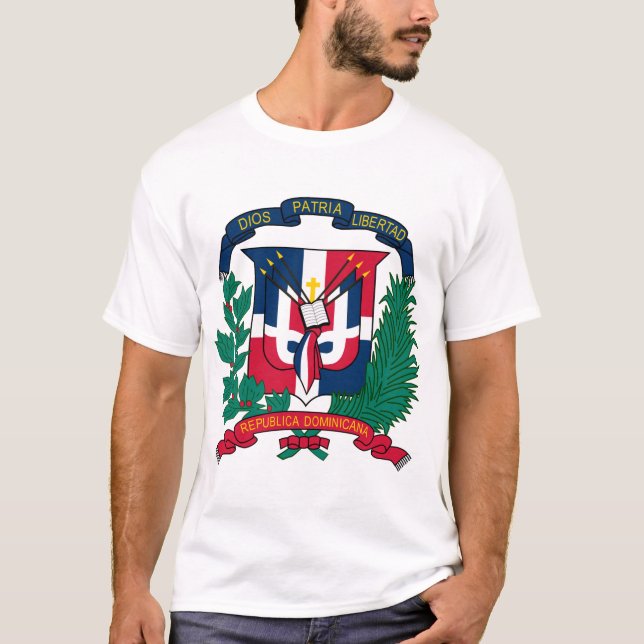 dominikansk repemblem tee shirt (Framsida)