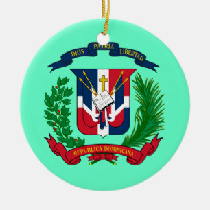 DOMINIKANSK REPUBLIC*-julprydnad Julgransprydnad Keramik