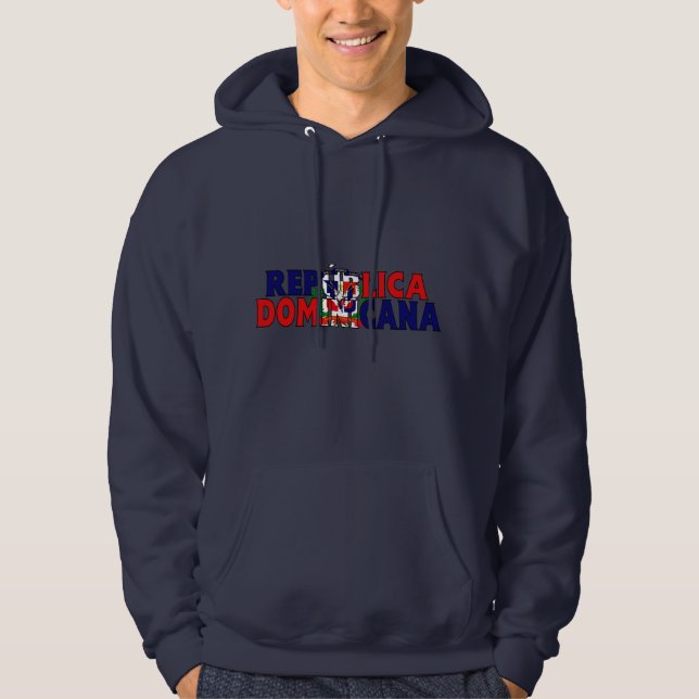 Dominikansk skjorta sweatshirt med luva (Framsida)