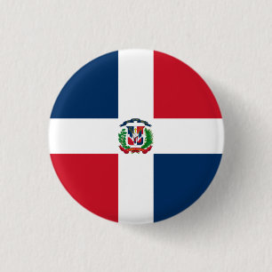 Dominikanska Flagga, Dominikanska republikens Flag Knapp