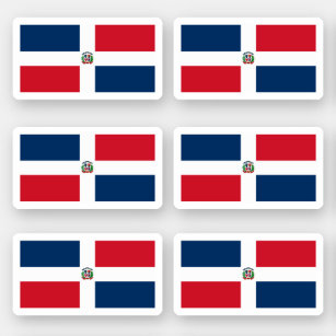 Dominikanska flagga klistermärken