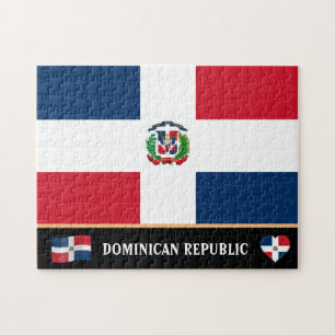 Dominikanska Flagga & Latin land /Dominikanska rep Pussel