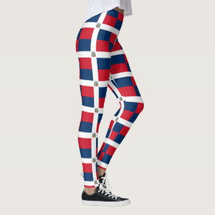 Dominikanska flagga leggings