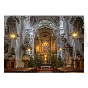 Dominikanska kyrkan Wien Österrike Hälsningskort