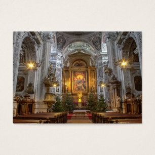 Dominikanska kyrkan Wien Österrike Visitkort