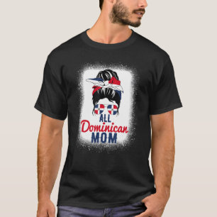 Dominikanska Mamma Dominikanska republiken Flagga T Shirt