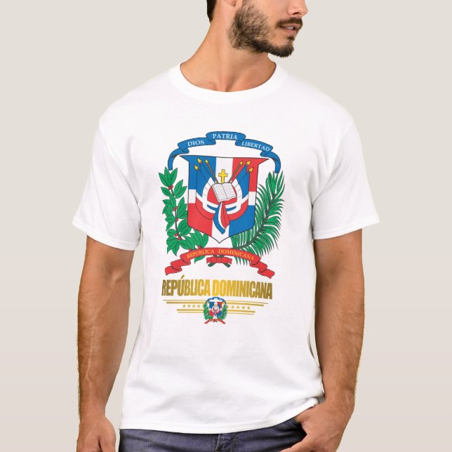 Dominikanska republiken Apparel Tee Shirt (Framsida)