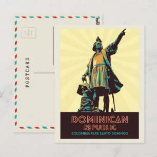 Dominikanska republiken, Colombus staty, Västindie Vykort