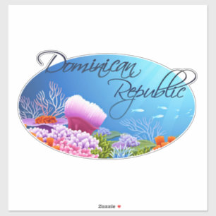 Dominikanska republiken decal klistermärken