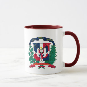 Dominikanska republiken emblem mugg