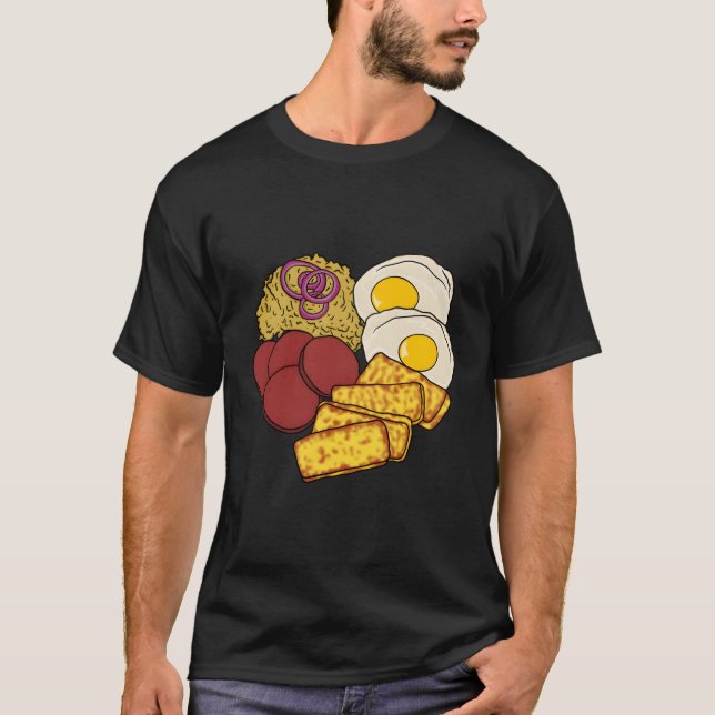 Dominikanska republiken Favorite Food Gãº Salami Q T Shirt (Framsida)
