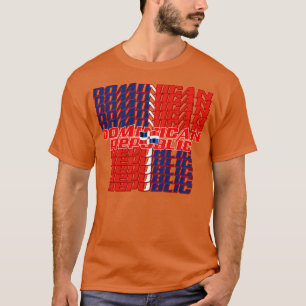 Dominikanska republiken Flagga 2 T Shirt